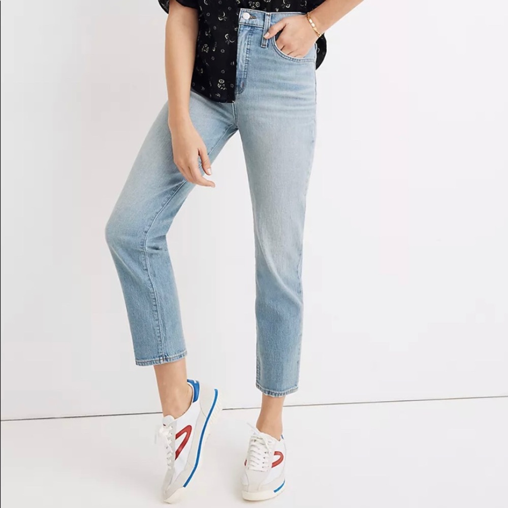 Madewell Tall Classic Straight Jeans in Meadowland Wash